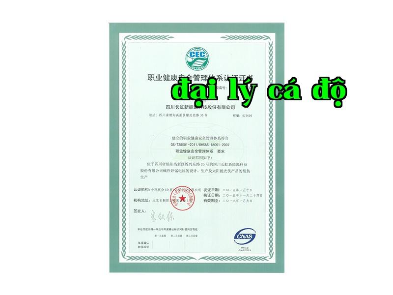 Chứng nhận hệ thống quản lý an toàn sức khỏe nghề nghiệp Chứng nhận hệ thống quản lý an toàn sức khỏe nghề nghiệp