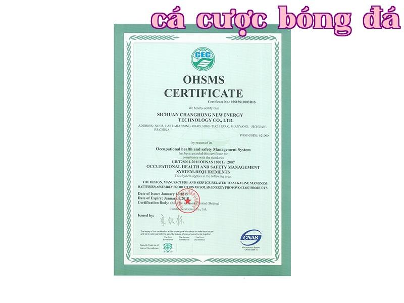 Chứng nhận hệ thống quản lý an toàn sức khỏe nghề nghiệp Chứng nhận hệ thống quản lý an toàn sức khỏe nghề nghiệp
